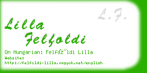 lilla felfoldi business card